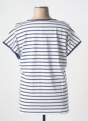 Tricou croială dreaptă mâneci scurte albastru SHEEGO femeie