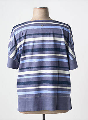 Tricou croială dreaptă mâneci scurte albastru SHEEGO femeie