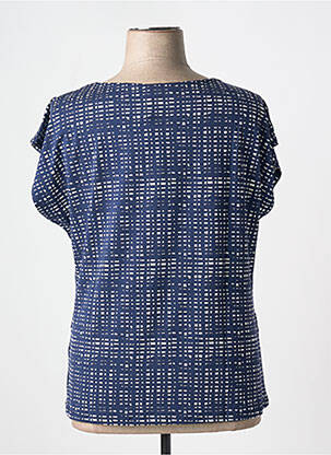 Tricou croială dreaptă mâneci scurte albastru SHEEGO femeie