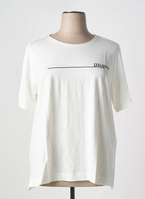 Tricou alb TRIANGLE femeie