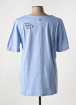 Tricou croială dreaptă mâneci scurte albastru SHEEGO femeie