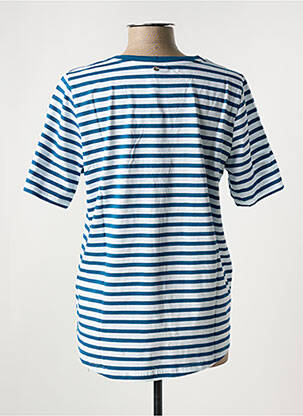 Tricou guler în v mâneci scurte albastru SHEEGO femeie