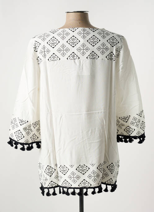 Tunică mâneci lungi alb SHEEGO femeie