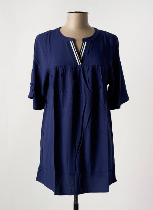 Tunică mâneci scurte albastru SHEEGO femeie