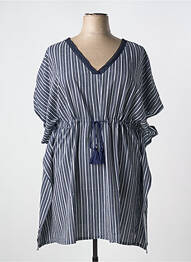 Rochie de plajă croială cambrată albastru SHEEGO femme