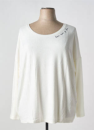 Pulover alb SHEEGO femeie