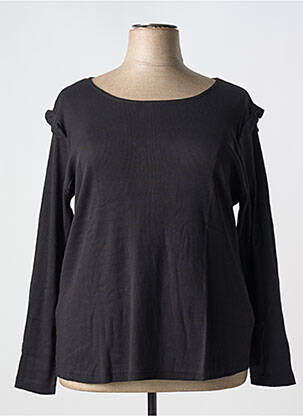 Tricou mâneci lungi mâneci lungi negru SHEEGO femeie