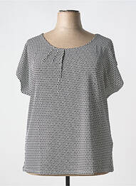 Tricou croială dreaptă mâneci scurte alb SHEEGO femme