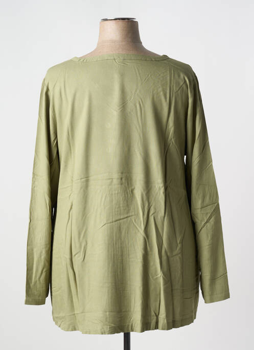 Tunică mâneci lungi guler în v verde SHEEGO femme