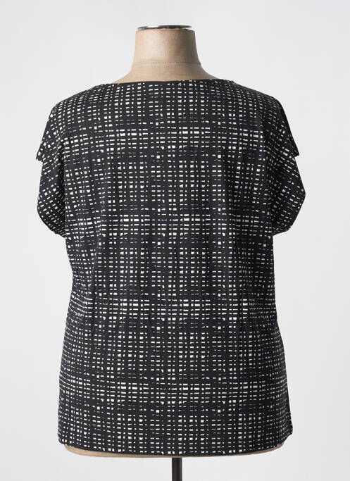 Top imprimeu fantezie mâneci scurte negru SHEEGO femme