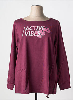 Tricou mâneci lungi mâneci lungi violet SHEEGO femeie