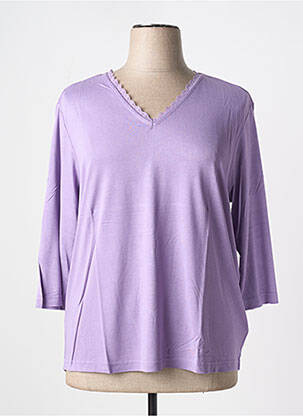 Tricou mâneci 3/4 mâneci 3/4 violet SHEEGO femeie