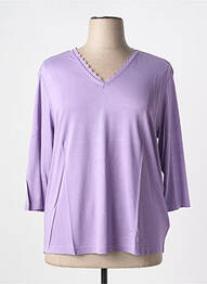 Tricou mâneci 3/4 mâneci 3/4 violet SHEEGO femme