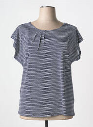 Tricou imprimeu fantezie mâneci scurte albastru SHEEGO femme