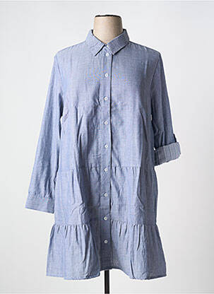 Rochie midi mâneci lungi mâneci lungi albastru SHEEGO femeie