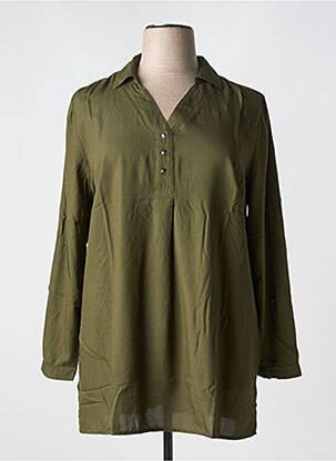 Tunică mâneci lungi verde SHEEGO femeie