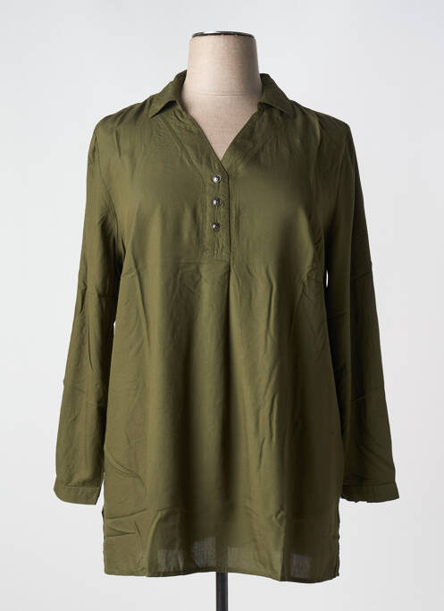 Tunică mâneci lungi verde SHEEGO femeie