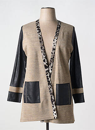 Vestă cu mâneci lungi maro MERI & ESCA femeie