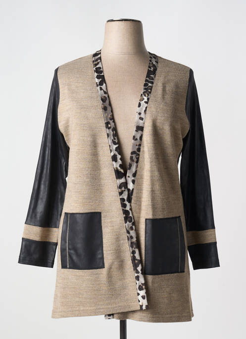 Vestă cu mâneci lungi maro MERI & ESCA femeie