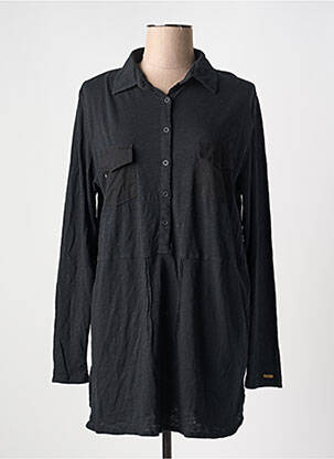 Tunică mâneci lungi negru SURKANA femeie