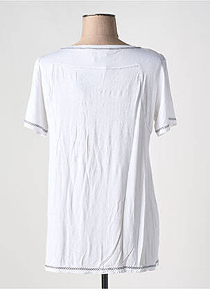 Tricou croială dreaptă mâneci scurte alb GUY DUBOUIS femeie