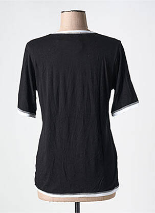 Tricou imprimeu fantezie mâneci scurte negru COULEUR D'IVOIRE femeie