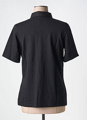 Polo elasticitate mâneci scurte negru FRANK WALDER femeie
