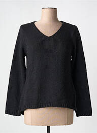 Pulover guler în v mâneci lungi negru L'ATELIER D'ANNA femeie