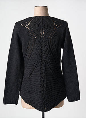 Pulover guler în v mâneci lungi negru L'ATELIER D'ANNA femeie