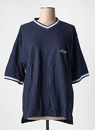 Tricou croială dreaptă mâneci scurte albastru ERIC TABARLY femeie