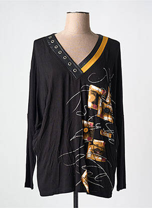 Tricou mâneci lungi mâneci lungi negru ALAIN MURATI femeie