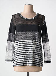 Pulover croială cambrată mâneci lungi negru DECA femme