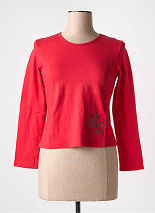 Tricou mâneci lungi mâneci lungi roșu LILA ROSA femeie