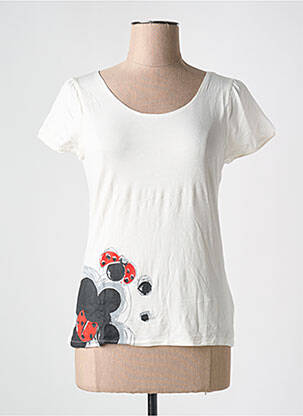 Tricou mâneci lungi mâneci lungi bej POUSSIERE D'ETOLE femeie