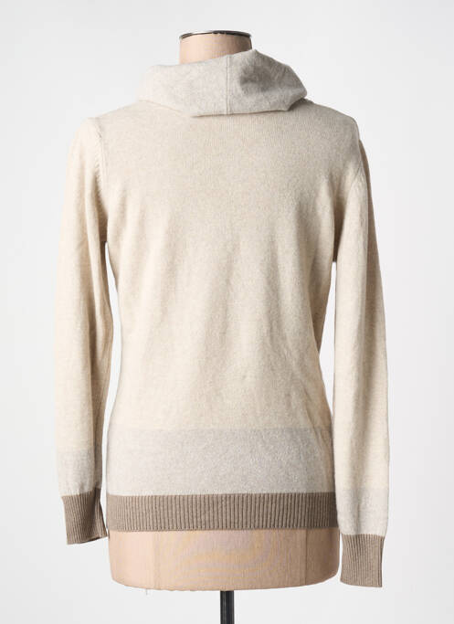 Pulover cu guler înalt bej L'ATELIER D'ANNA femeie
