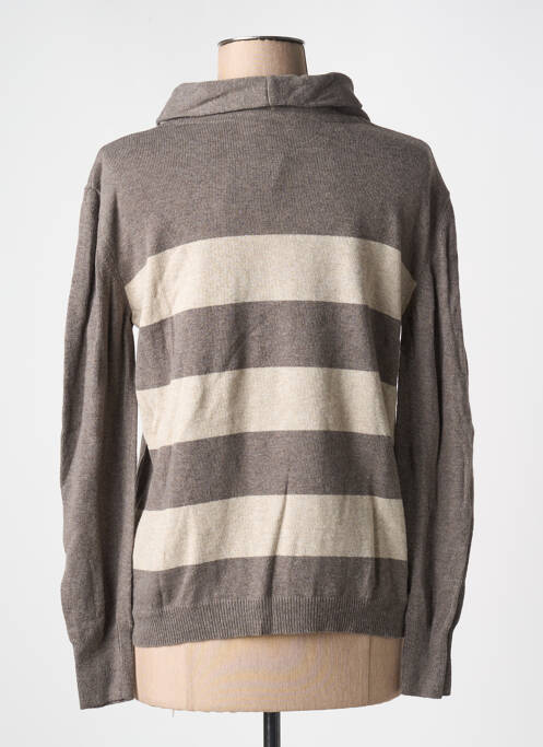 Pulover cu guler înalt maro FRANK WALDER femeie