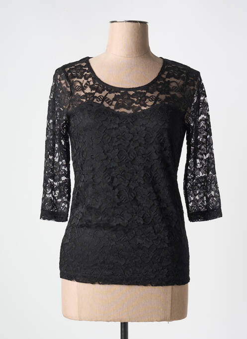 Top negru MARBLE femeie