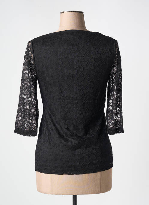 Top negru MARBLE femeie