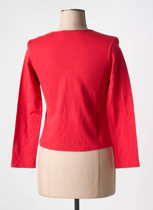 Tricou elasticitate mâneci lungi roșu LILA ROSA femme