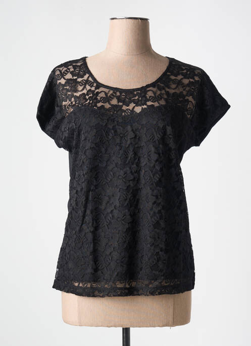 Top negru MARBLE femeie