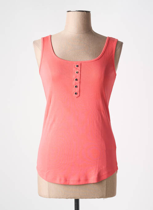 Maiou croială ajustată fără mâneci portocaliu MARBLE femme