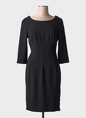 Rochie midi mâneci 3/4 mâneci 3/4 negru POUSSIERE D'ETOLE femeie