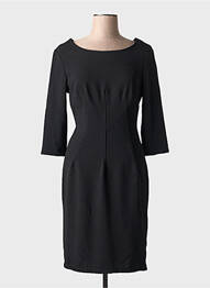 Rochie midi mâneci 3/4 mâneci 3/4 negru POUSSIERE D'ETOLE femeie
