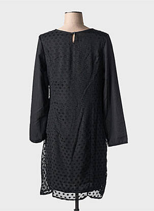 Rochie midi croială fluidă mâneci lungi negru JAC JAC femeie
