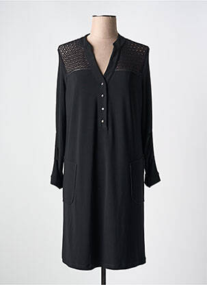 Rochie scurtă mâneci lungi mâneci lungi negru DECA femeie