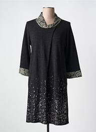 Rochie scurtă mâneci 3/4 mâneci 3/4 negru DECA femme