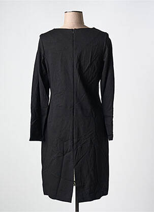 Rochie midi imprimeu fantezie mâneci lungi negru MERI & ESCA femeie