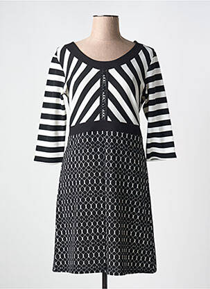Rochie scurtă mâneci 3/4 mâneci 3/4 negru QUINZE HEURES TRENTE femeie