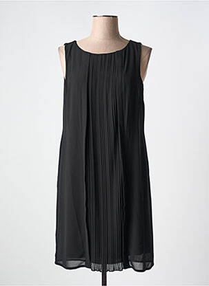Rochie scurtă croială fluidă fără mâneci negru POUSSIERE D'ETOLE femeie