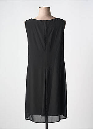 Rochie scurtă fără mâneci fără mâneci negru POUSSIERE D'ETOLE femeie